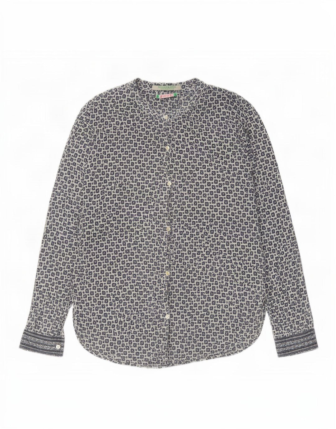 Camicetta camicia oversize da donna Scotch & Soda US 1 XS Blu geometrica