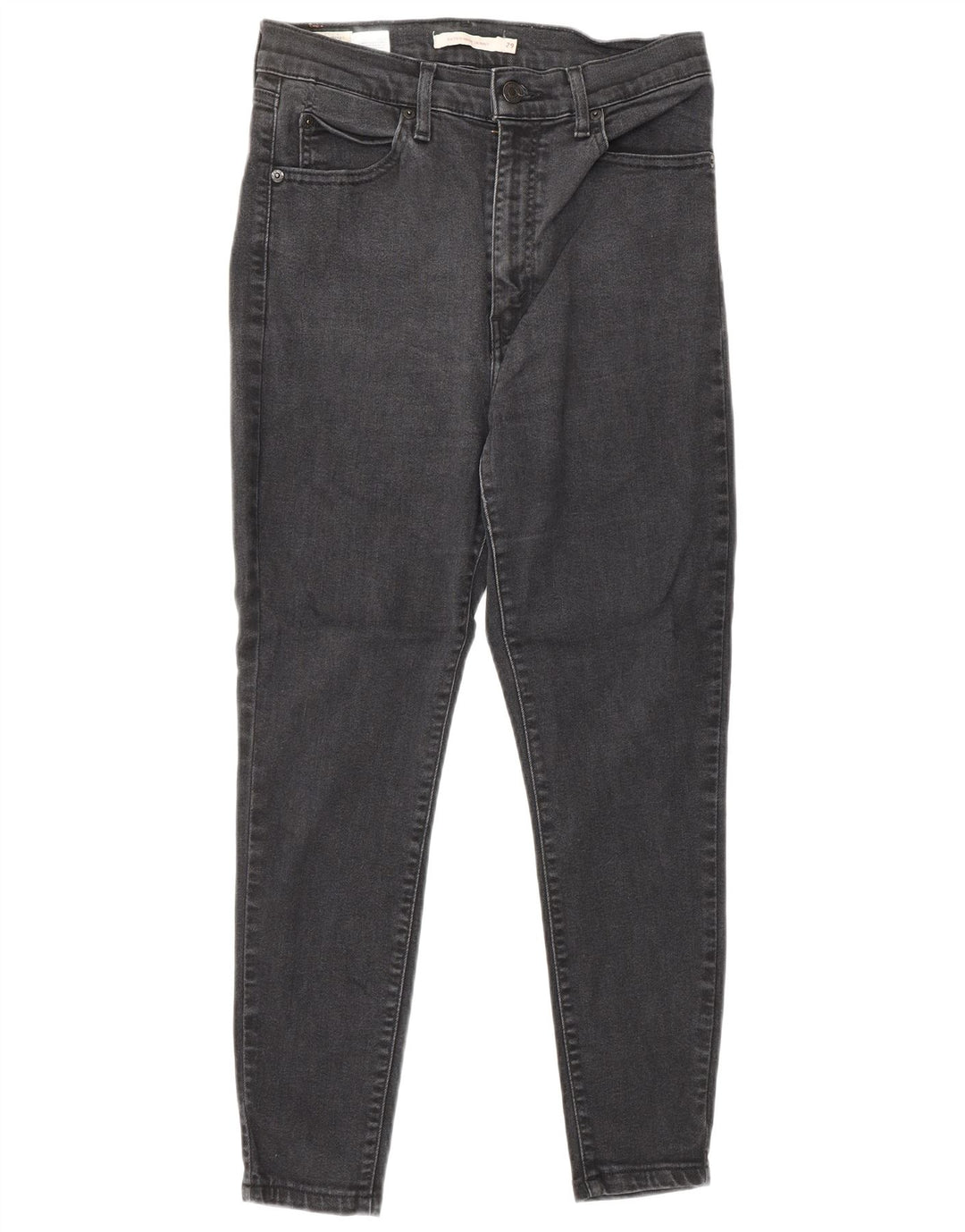 LEVI'S Jeans skinny retrò a vita alta da donna W29 L25 cotone nero