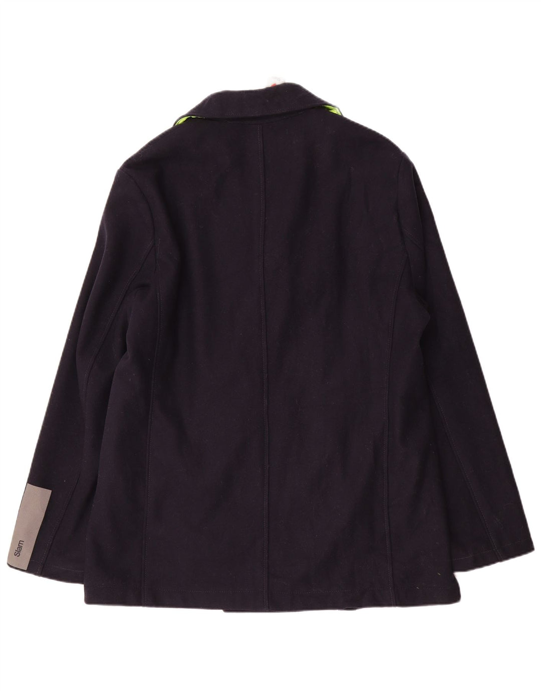 Cappotto da marinaio da uomo Slam UK 42 XL Lana blu navy