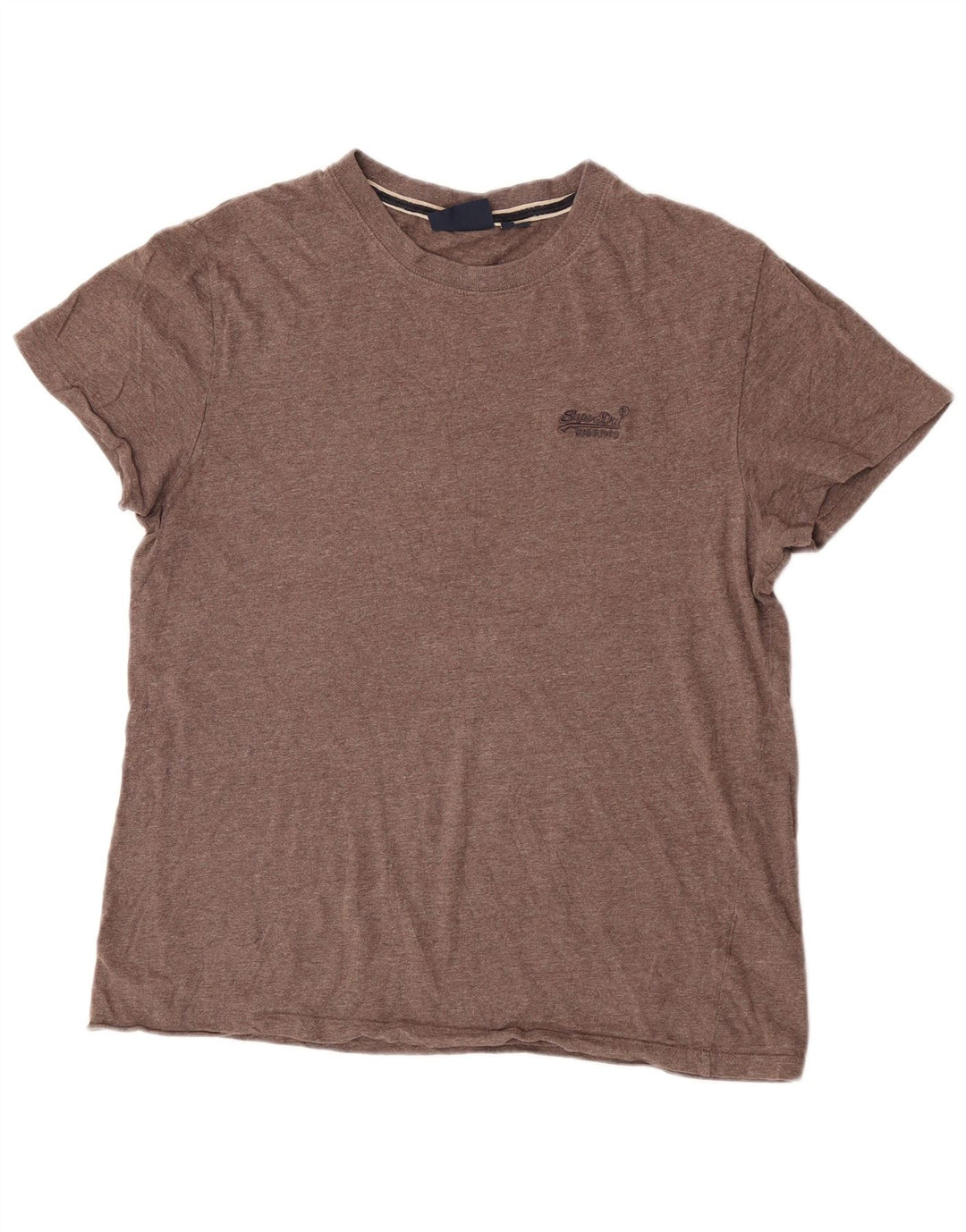 T-shirt da uomo Superdry Top XL in cotone marrone