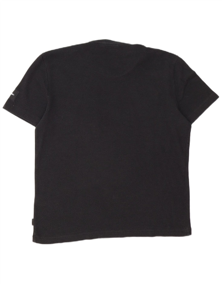 T-shirt da uomo Calvin Klein Top grande in cotone nero