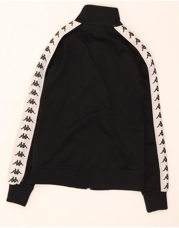 Giacca da tuta grafica da donna Kappa UK 10 Small Black Colourblock