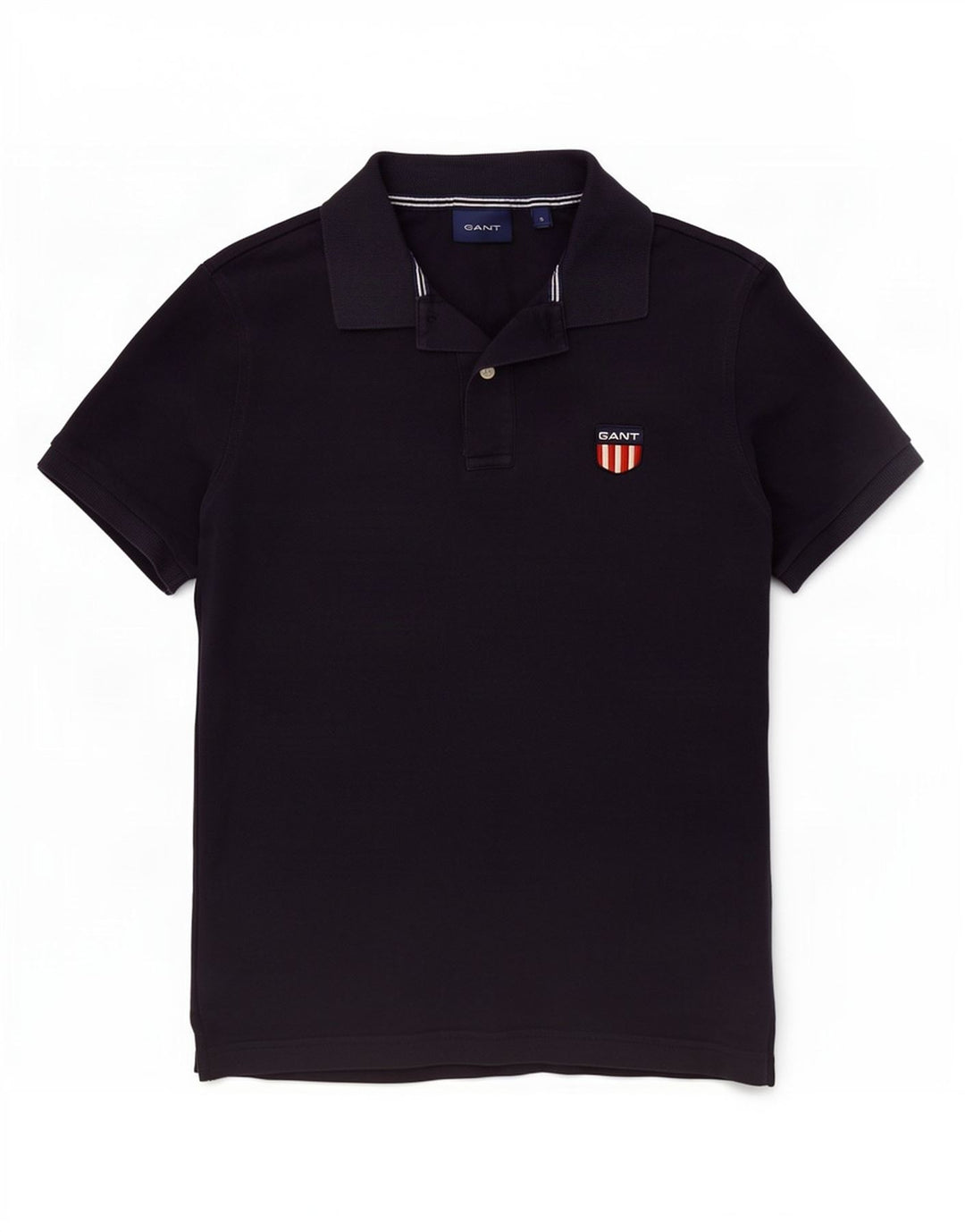 Polo da uomo Gant piccola in cotone blu navy