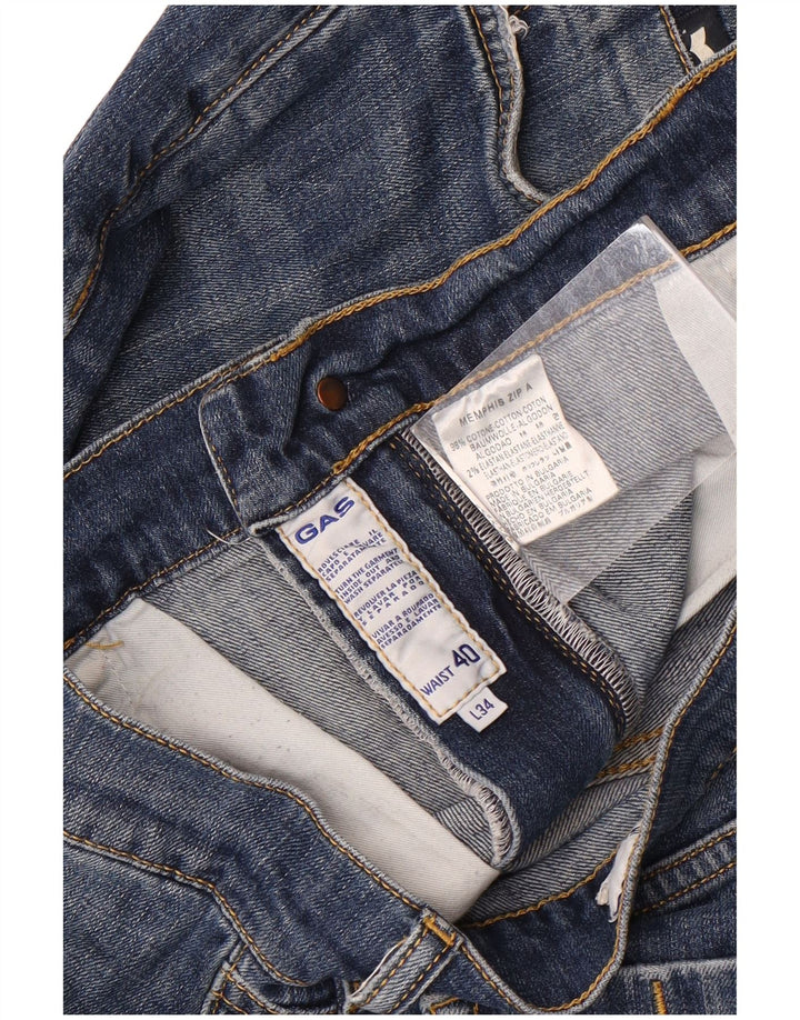 Jeans dritti da uomo Memphis Gas W40 L28 cotone blu