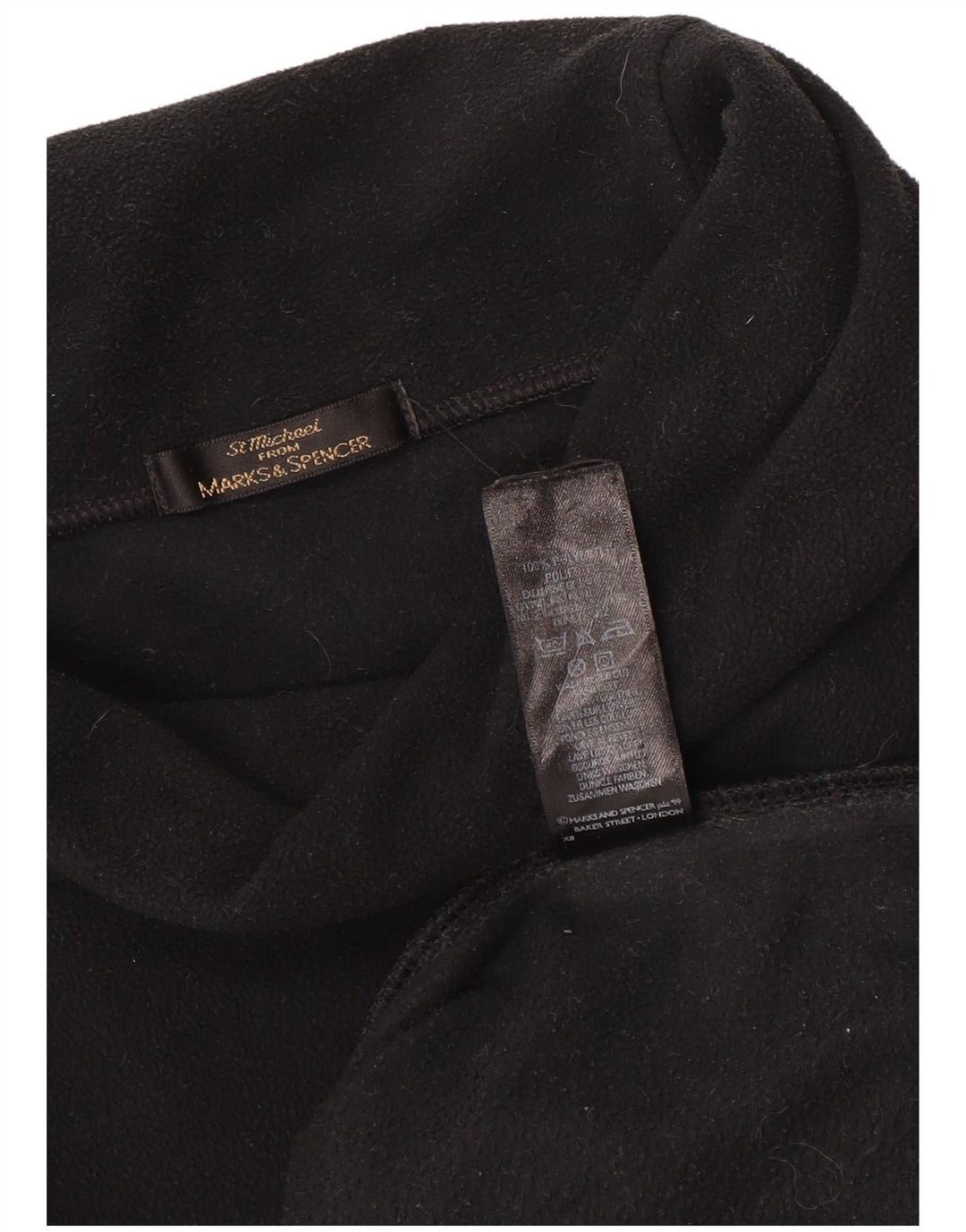 Maglione in pile oversize da donna Marks & Spencer UK 18 XL poliestere nero