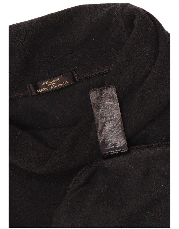 Maglione in pile oversize da donna Marks & Spencer UK 18 XL poliestere nero