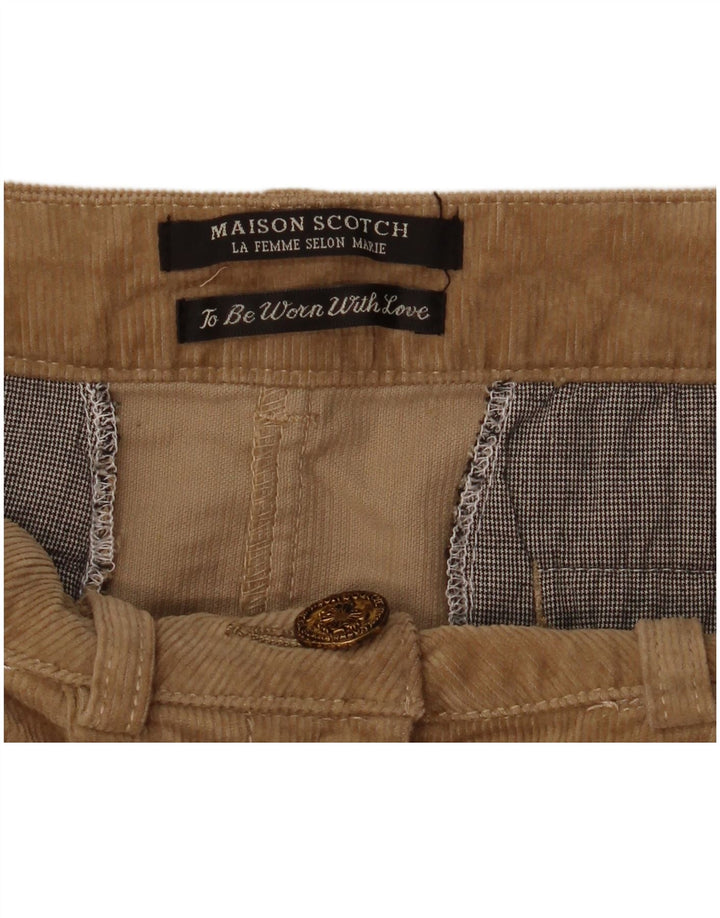 Minigonna in velluto a coste da donna Maison Scotch W34 grande marrone