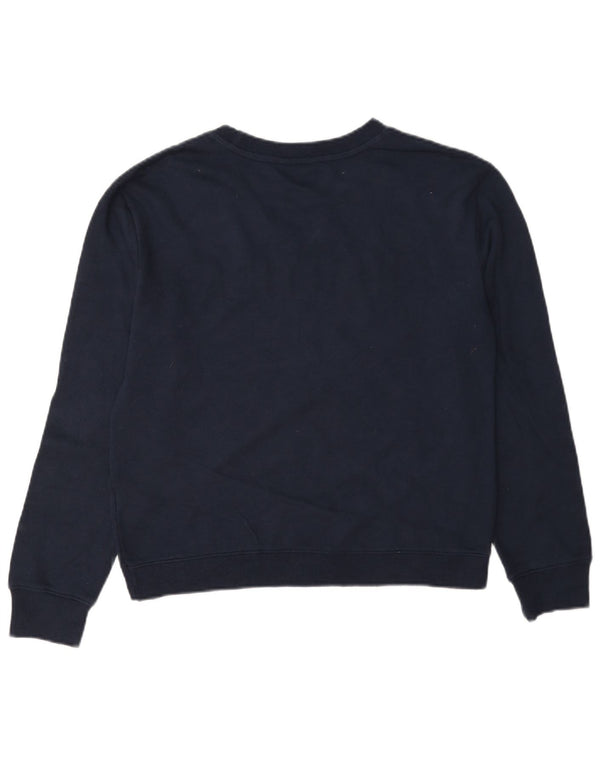 Felpa oversize grafica da donna Nautica Jumper UK 10 Small Blu Navy