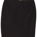 Gonna a tubino da donna VINTAGE UK 10 piccola W29 poliestere nero