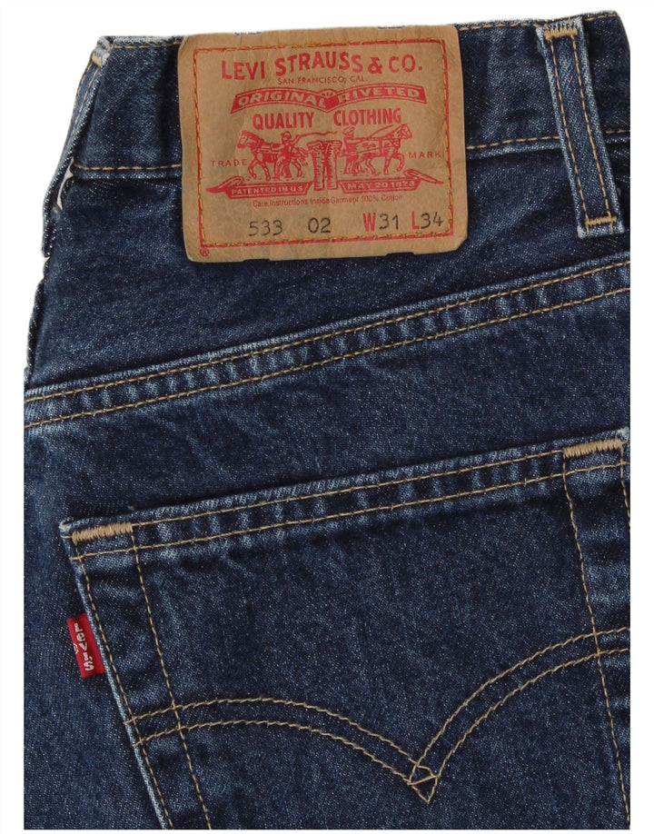 Levi's Uomo 533 Jeans affusolati W31 L34 Cotone blu navy