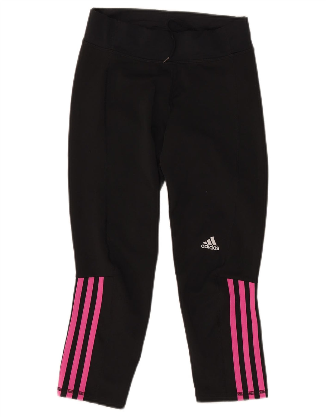 Leggings Capri da donna ADIDAS UK 4/6 XS poliestere nero