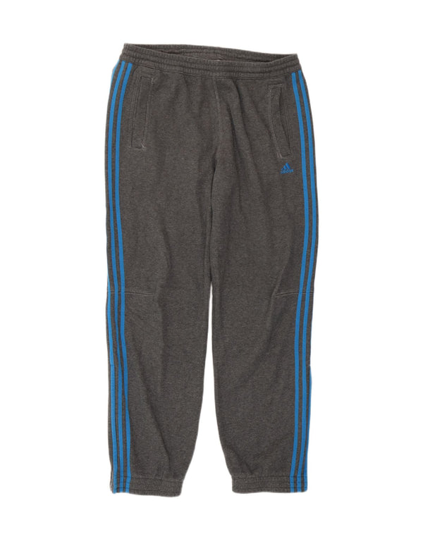 Pantaloni da tuta da uomo Adidas Joggers UK 42/44 Large Grigio Cotone