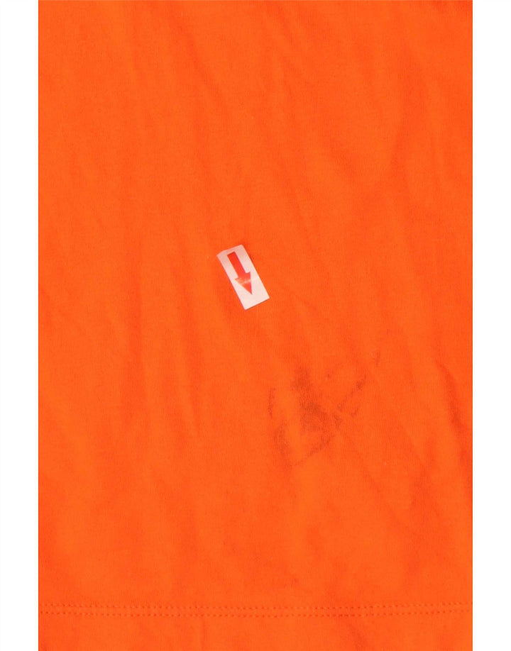 T-shirt grafica da uomo Nike Top Large in cotone arancione