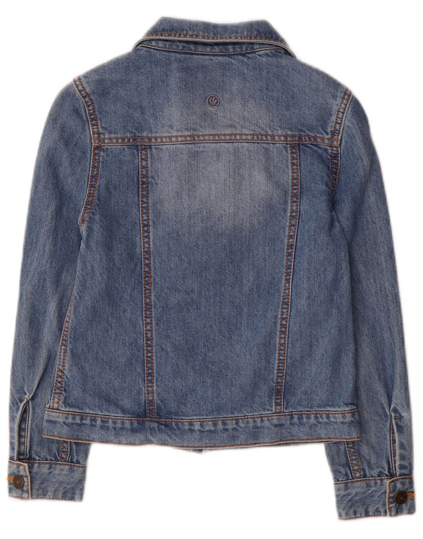 Fat Face Girls Denim Jacket 9-10 Years Blue Cotton