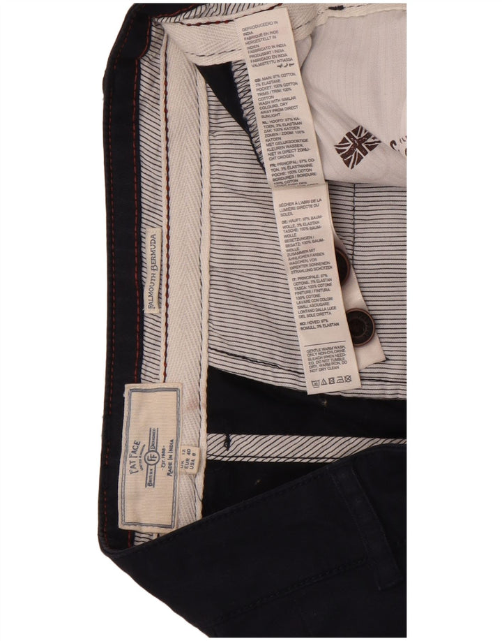 Pantaloncini bermuda da donna Fat Face UK 12 medi W34 cotone blu navy