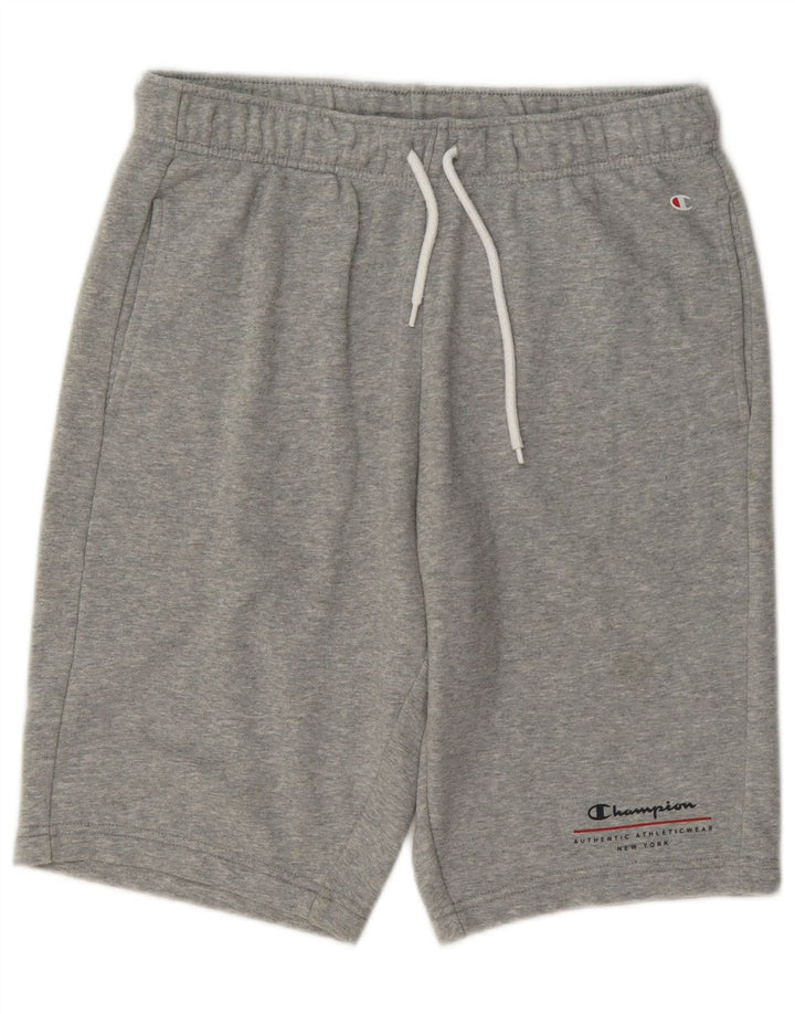 Pantaloncini sportivi da uomo Champion grigio medio chiazzato