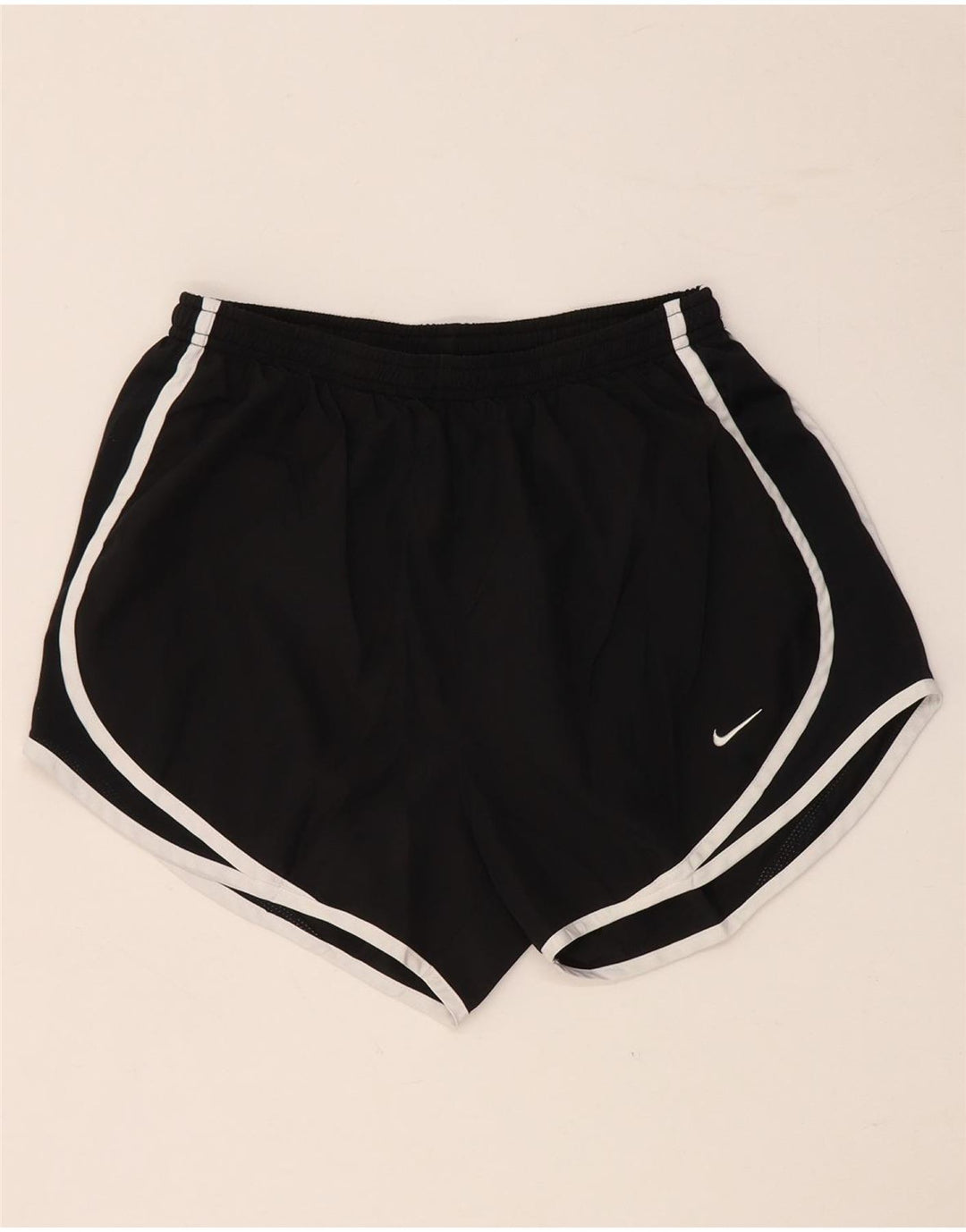 Pantaloncini sportivi NIKE da donna Dri Fit UK 8 piccoli in poliestere nero