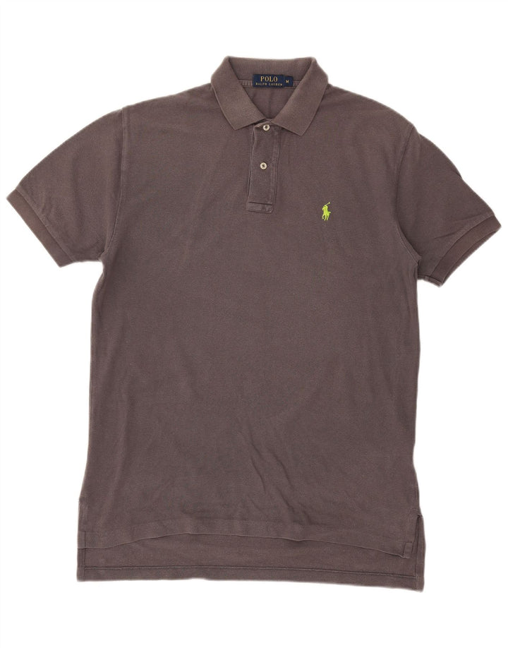 Polo Ralph Lauren da uomo in cotone grigio medio