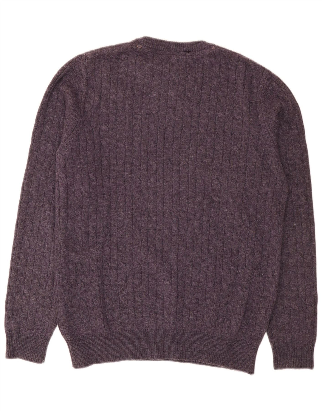 Crew Clothing Maglione da uomo con collo in lana di agnello grande viola