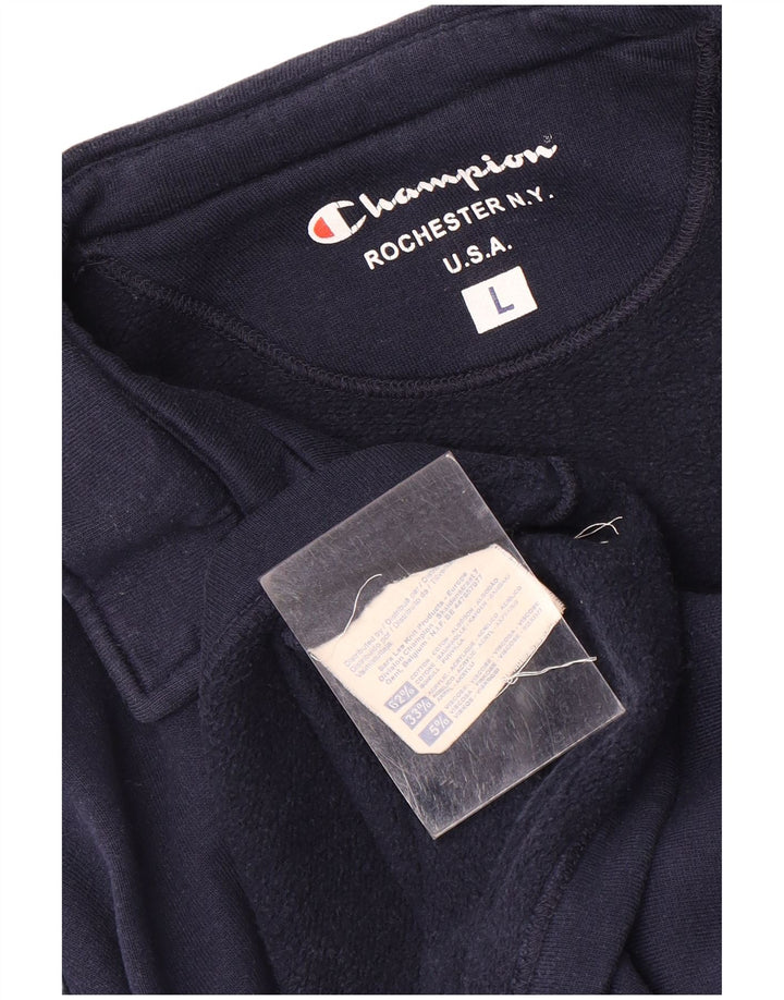 Giacca da tuta da uomo Champion Large in cotone blu navy