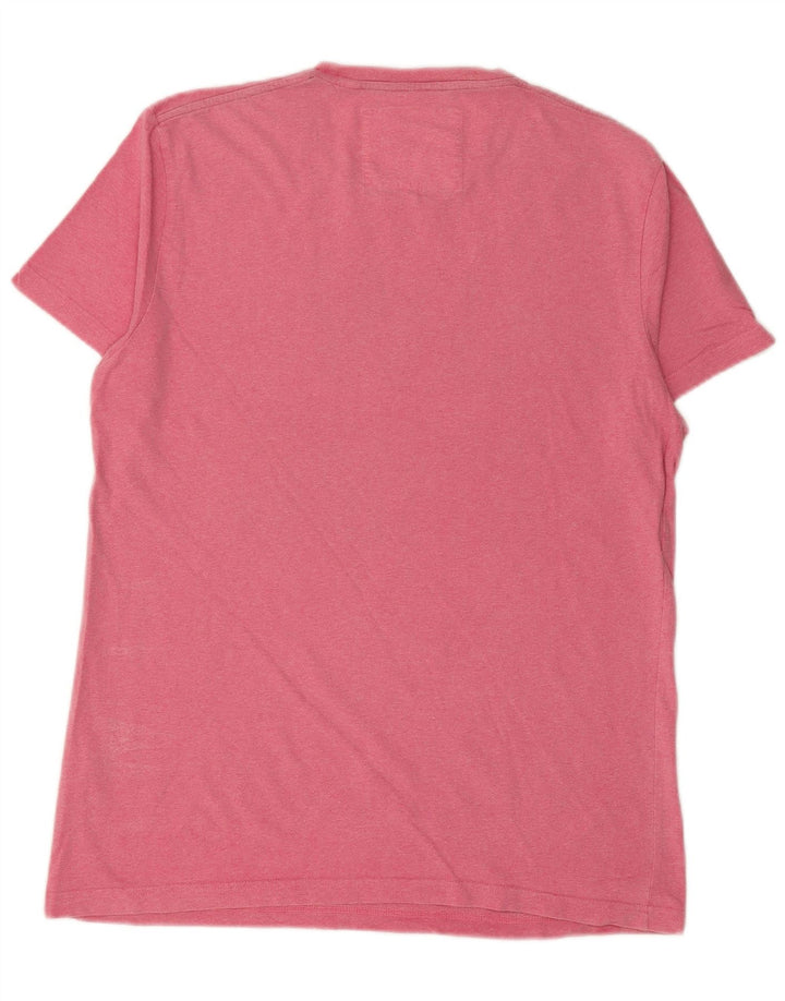 JACK WILLS T-shirt grafica da uomo Top piccola in cotone rosa
