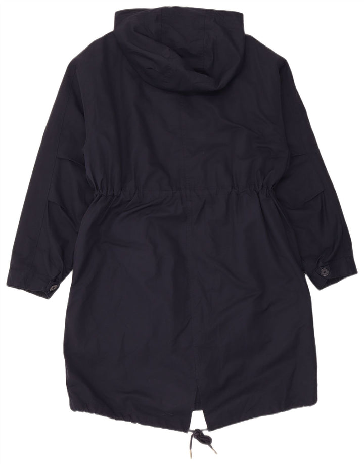 Giacca Parka con cappuccio da donna Marks & Spencer UK 12 medio blu navy poliestere