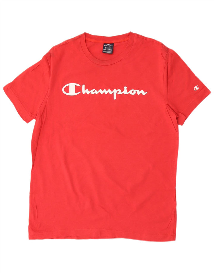 T-shirt grafica da uomo Champion Top rossa media