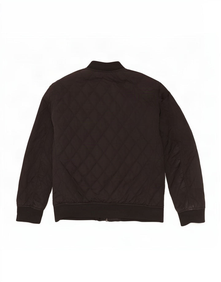 Giacca trapuntata da uomo Zara UK 38 poliestere nero medio