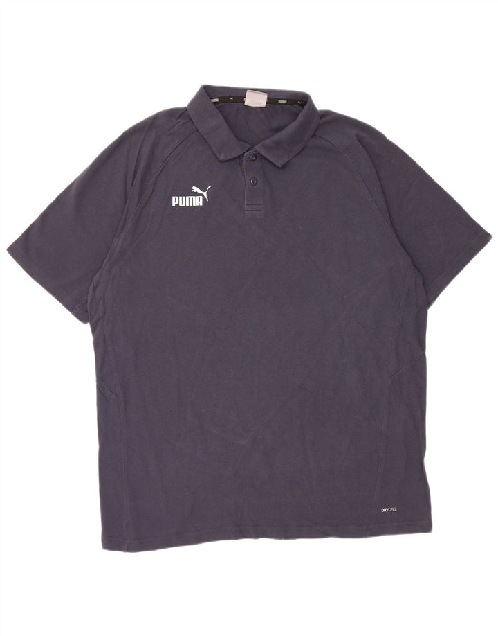 Polo grafica da uomo PUMA XL blu navy