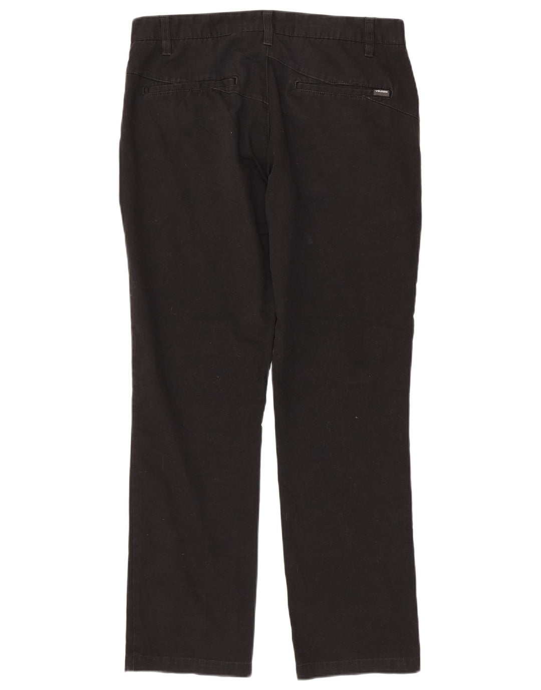 Pantaloni chino dritti da uomo Volcom W32 L30 cotone nero
