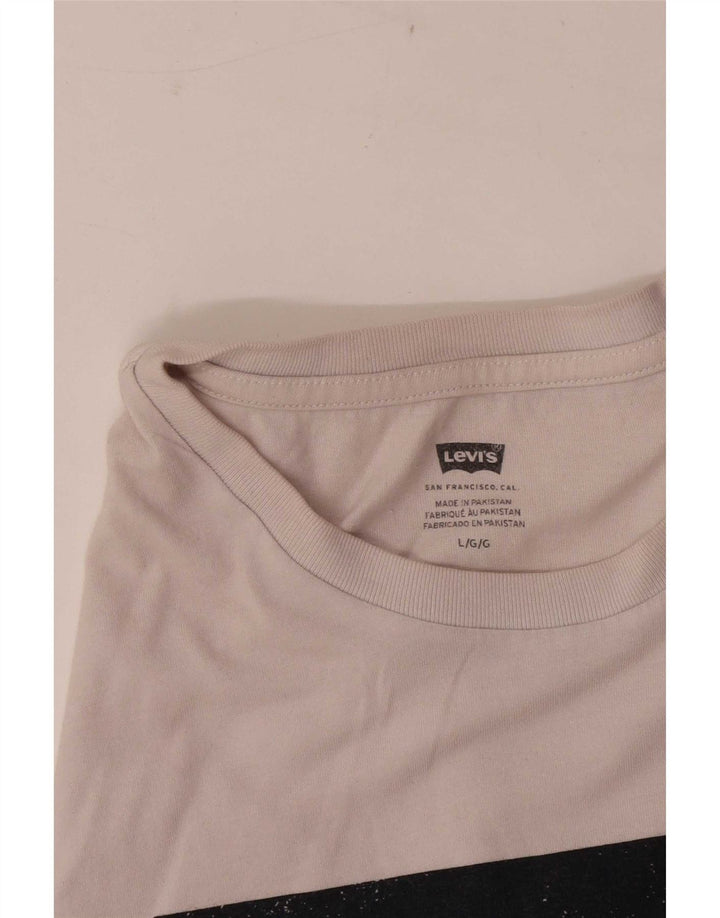 T-shirt grafica da uomo Levi's Top grande bianca