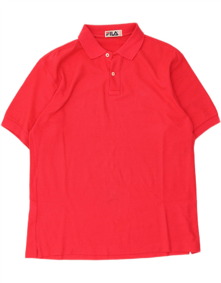 Polo Uomo Fila IT 48 Rosso Medio Cotone