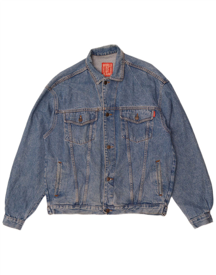 Giacca in denim da uomo Casucci UK 42 XL Blu