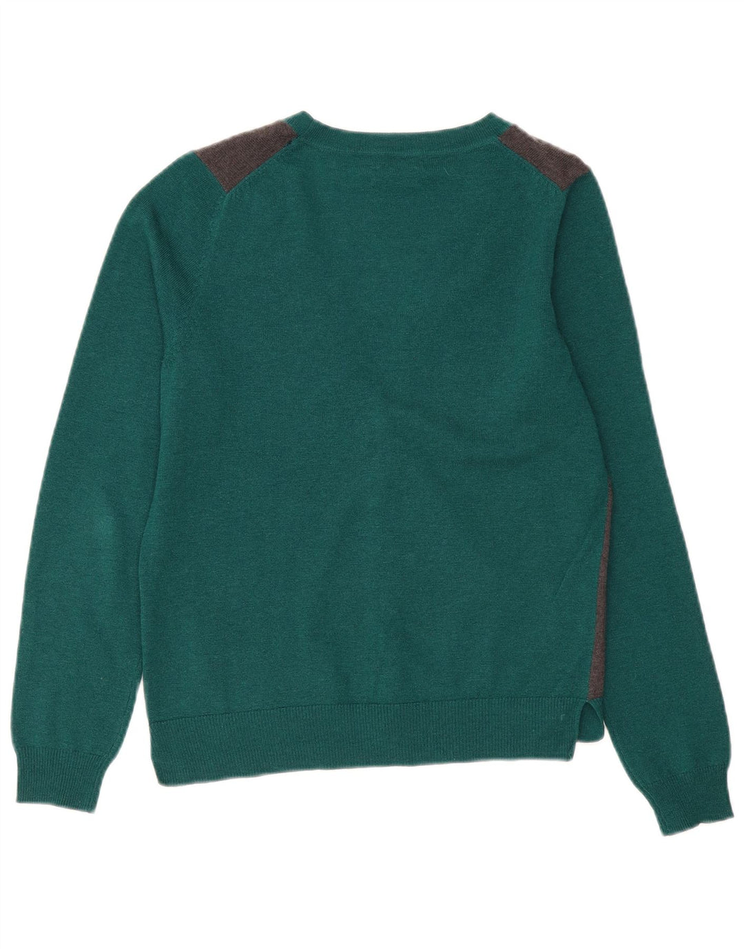 Massimo Dutti Maglione cardigan da donna UK 14 Lana color block verde medio