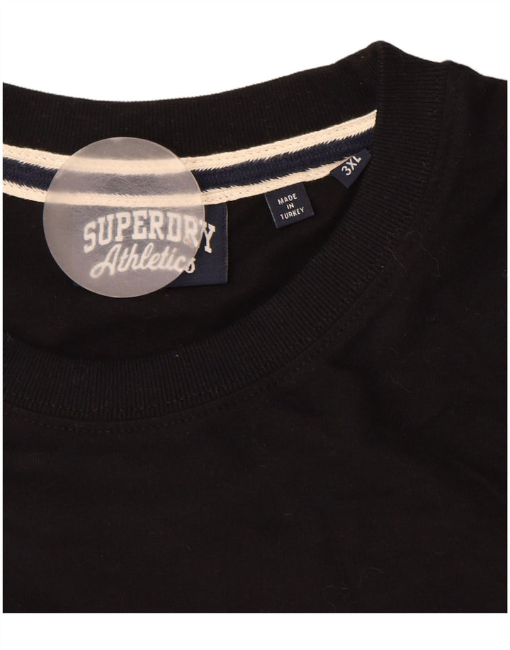 T-shirt da uomo SUPERDRY Top 3XL cotone nero