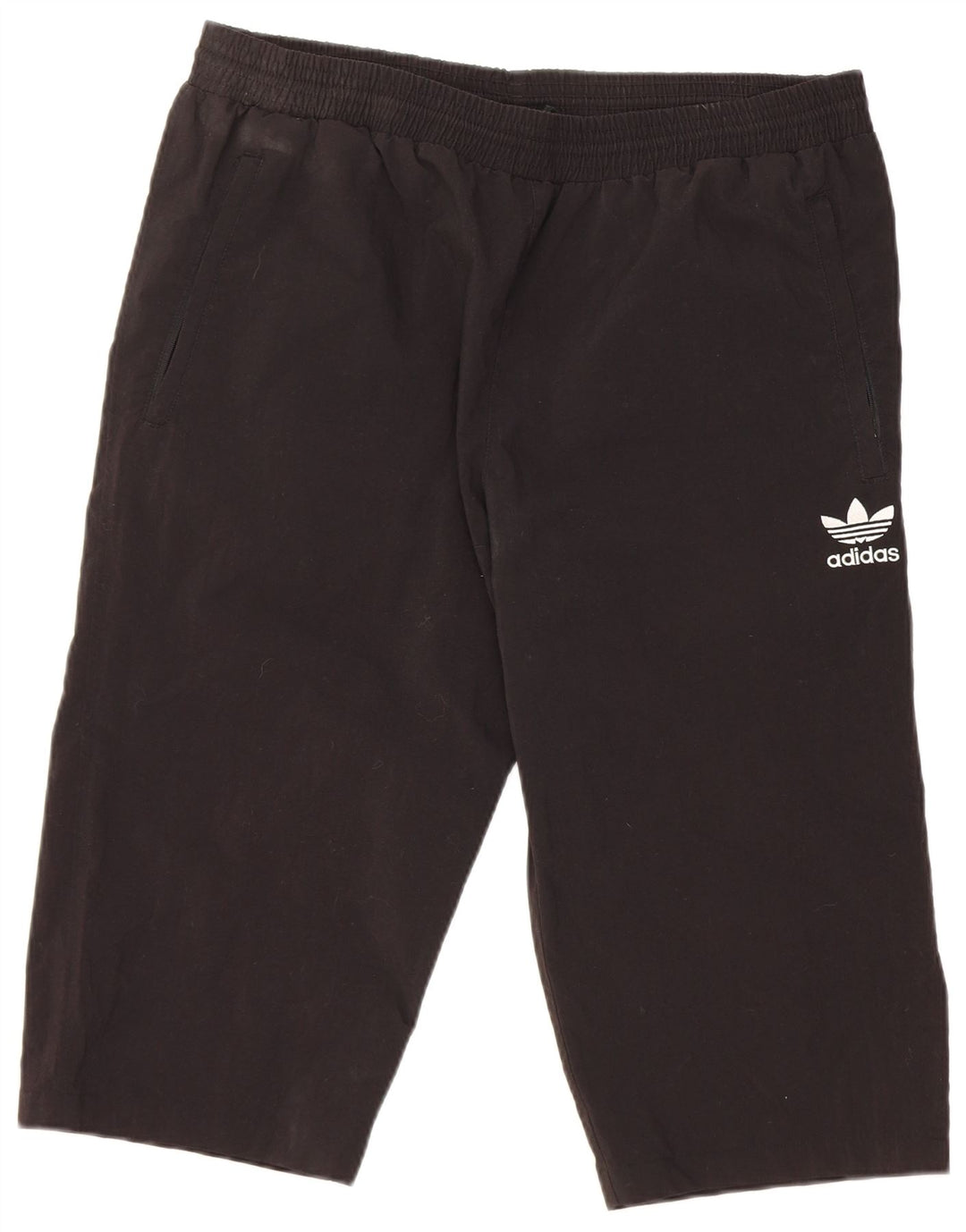 Pantaloncini sportivi da uomo Adidas Bermuda grandi neri in poliestere