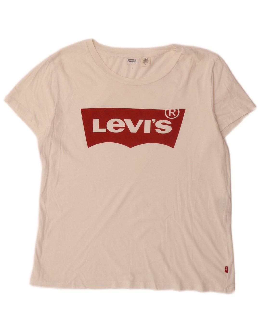 T-shirt grafica da donna Levi's Top UK 14 Medium White