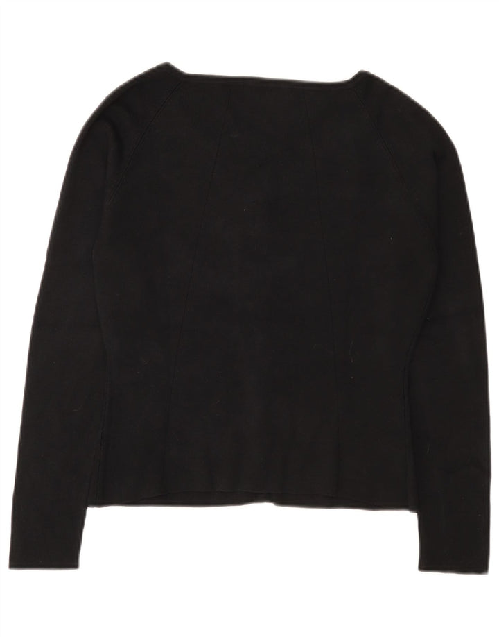 Seventy Maglione cardigan corto da donna IT 42 Seta nera media