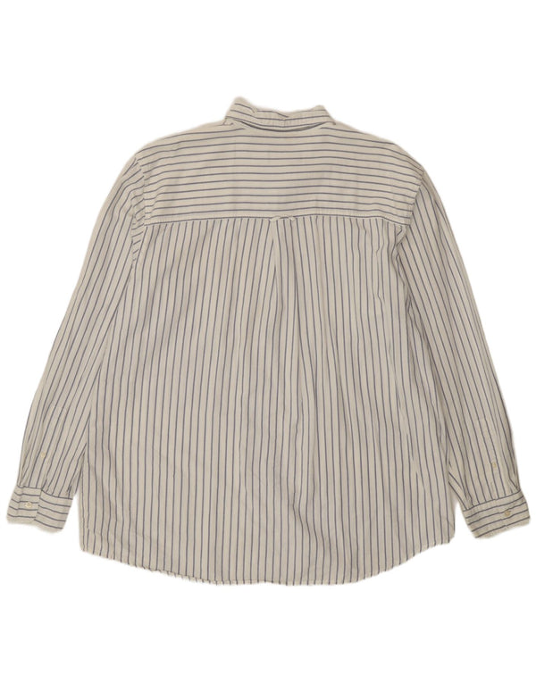 Camicia da uomo Chaps 2XL cotone gessato bianco