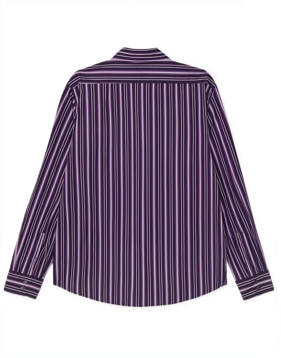 Camicia da uomo Hugo Boss Large in cotone a righe viola