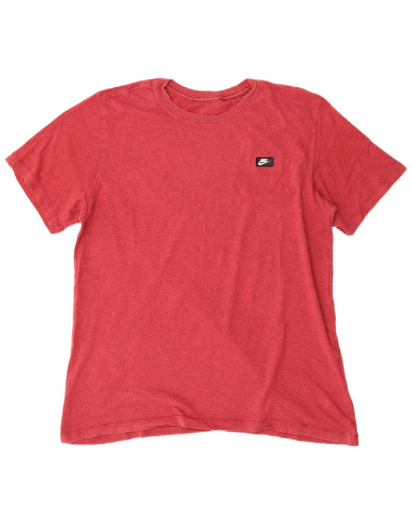 T-shirt da uomo Nike Top Large rossa in cotone