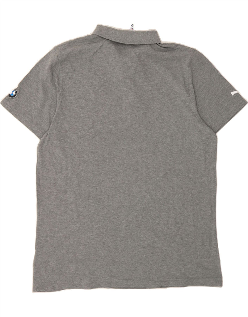 PUMA Mens BMW Motorsport Graphic Polo Shirt 2XL Grey Cotton Vintage Puma and Second-Hand Puma from Messina Hembry 