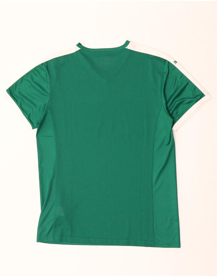 T-shirt da uomo Puma Top XL verde in poliestere color block