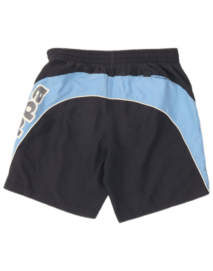 Pantaloncini da bagno grafici da uomo Kappa XS in poliestere color block blu navy