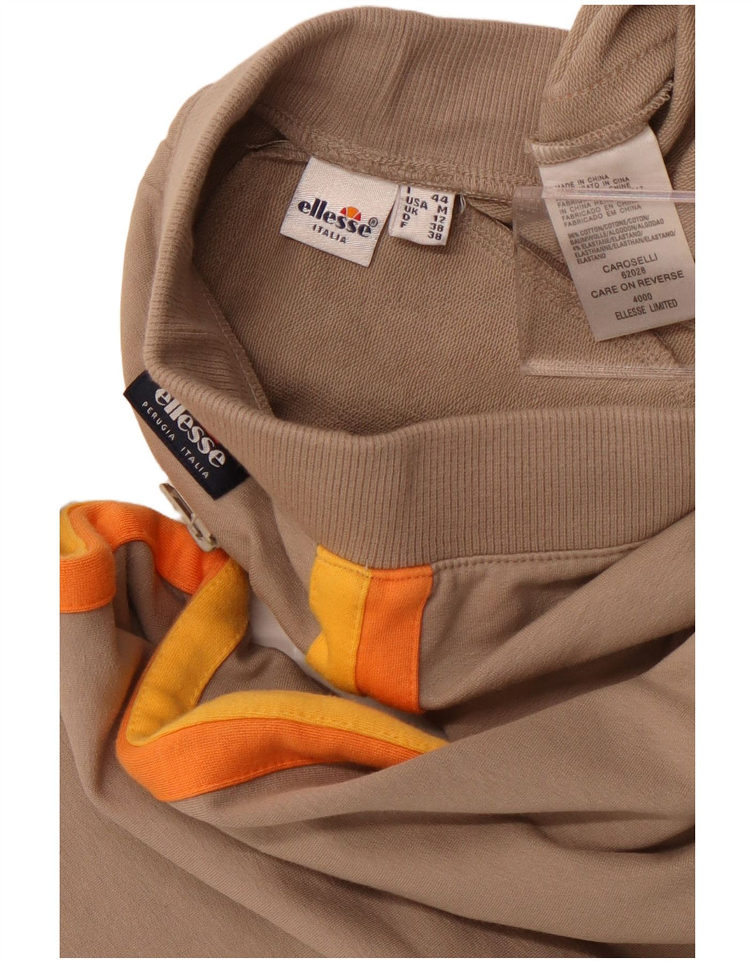 Pantaloni da tuta da donna a gamba larga ELLESSE UK 12 Colorblock beige medio