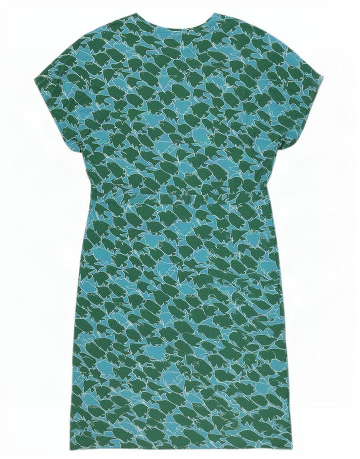 Abito a trapezio da donna Sundek con motivo astratto UK 10 piccolo in viscosa blu