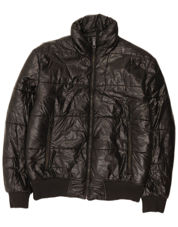 Giacca imbottita da uomo Zara UK 40 grande poliestere nero