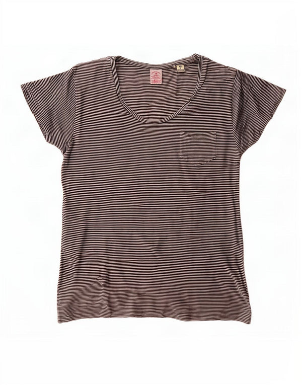 T-shirt da donna Scotch & Soda Top UK 10 piccolo gessato blu