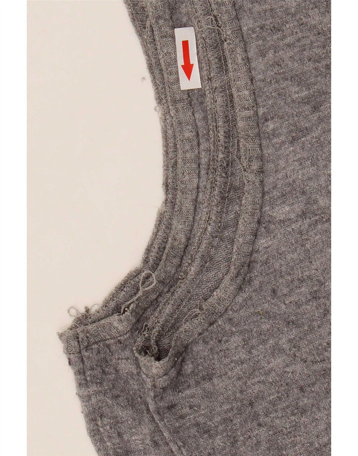 Canotta da donna Zara UK 16 grande grigio Fair Isle