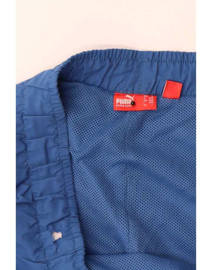 Pantaloni da tuta grafica da uomo Puma Large Blue Colourblock